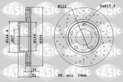 6106241 Brzdový kotouč SASIC