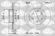 6106299 Brzdový kotouč SASIC