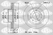 6106355 Brzdový kotouč SASIC