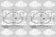 6210011 SASIC sada brzdových platničiek kotúčovej brzdy 6210011 SASIC