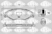 6210033 SASIC sada brzdových platničiek kotúčovej brzdy 6210033 SASIC