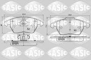 6210046 Sada brzdových destiček, kotoučová brzda SASIC