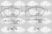 6210076 Sada brzdových destiček, kotoučová brzda SASIC