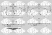 6210085 Sada brzdových destiček, kotoučová brzda SASIC