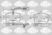 6214021 Sada brzdových destiček, kotoučová brzda SASIC