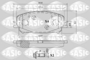 6214046 SASIC sada brzdových platničiek kotúčovej brzdy 6214046 SASIC