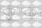 6216007 SASIC sada brzdových platničiek kotúčovej brzdy 6216007 SASIC