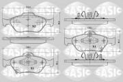 6216015 SASIC sada brzdových platničiek kotúčovej brzdy 6216015 SASIC