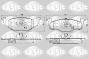 6216028 SASIC sada brzdových platničiek kotúčovej brzdy 6216028 SASIC