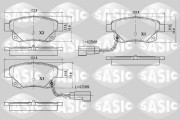 6216032 Sada brzdových destiček, kotoučová brzda SASIC