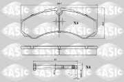 6216041 SASIC sada brzdových platničiek kotúčovej brzdy 6216041 SASIC