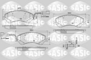 6216042 Sada brzdových destiček, kotoučová brzda SASIC