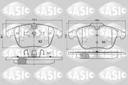 6216055 Sada brzdových destiček, kotoučová brzda SASIC