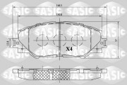 6216091 Sada brzdových destiček, kotoučová brzda SASIC