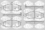 6216093 Sada brzdových destiček, kotoučová brzda SASIC