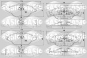 6216120 SASIC sada brzdových platničiek kotúčovej brzdy 6216120 SASIC