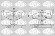 6216145 Sada brzdových destiček, kotoučová brzda SASIC