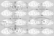6216150 Sada brzdových destiček, kotoučová brzda SASIC