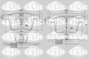 6216173 Sada brzdových destiček, kotoučová brzda SASIC