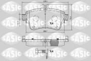 6216175 Sada brzdových destiček, kotoučová brzda SASIC