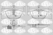 6216185 Sada brzdových destiček, kotoučová brzda SASIC