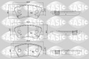 6216195 Sada brzdových destiček, kotoučová brzda SASIC