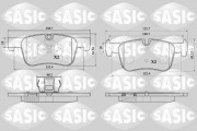 6216200 Sada brzdových destiček, kotoučová brzda SASIC