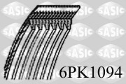 6PK1094 SASIC ozubený klinový remeň 6PK1094 SASIC