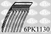 6PK1130 SASIC ozubený klinový remeň 6PK1130 SASIC