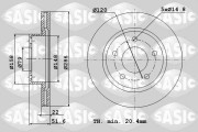 9004512J SASIC brzdový kotúč 9004512J SASIC