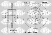 9004817J Brzdový kotouč SASIC