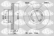 9004820J SASIC brzdový kotúč 9004820J SASIC