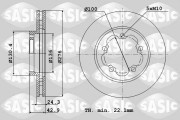 9004909J Brzdový kotouč SASIC