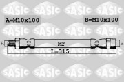 SBH6390 Brzdová hadice SASIC