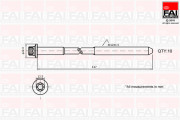 B1018 Sada šroubů hlavy válce FAI AutoParts