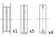 BM1021-STD Hlavní ložiska klikového hřídele FAI AutoParts