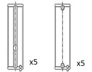 BM1034-STD Hlavní ložiska klikového hřídele FAI AutoParts