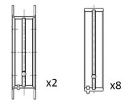 BM1065-025 Hlavní ložiska klikového hřídele FAI AutoParts