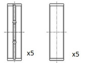 BM1112-STD Hlavní ložiska klikového hřídele FAI AutoParts