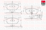 BP137 Sada brzdových destiček, kotoučová brzda FAI AutoParts