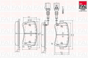 BP162 FAI AutoParts sada brzdových platničiek kotúčovej brzdy BP162 FAI AutoParts