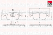 BP171 Sada brzdových destiček, kotoučová brzda FAI AutoParts