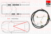 FBC0073 Tažné lanko, parkovací brzda FAI AutoParts