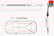 FBC0078 FAI AutoParts żażné lanko parkovacej brzdy FBC0078 FAI AutoParts