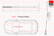 FBC0088 Tažné lanko, parkovací brzda FAI AutoParts