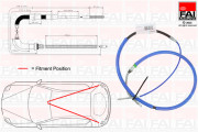 FBC0148 Tažné lanko, parkovací brzda FAI AutoParts