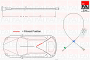 FBC0173 Tažné lanko, parkovací brzda FAI AutoParts