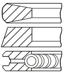 PR25-000 FAI AutoParts sada piestnych krúżkov PR25-000 FAI AutoParts