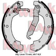 06740 Sada brzdových čelistí KAWE