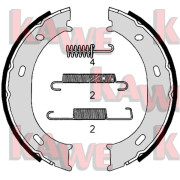 07959 Sada brzdových čelistí, parkovací brzda KAWE